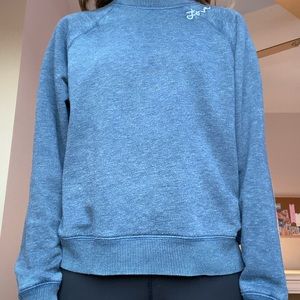 Blue American Eagle Love Embroidery Sweatshirt